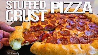 The best stuffed crust garlic bread pizza 4k