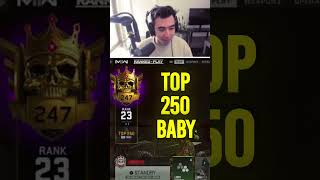 REACHING TOP 250 IN RANKED PLAY #shorts