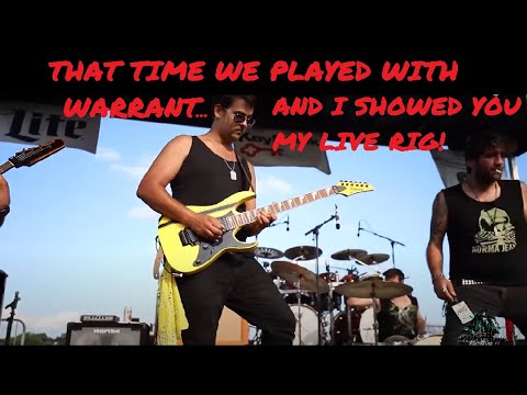 Headrush Pedalboard + Power Amp Live Setup + Playing with Warrant!