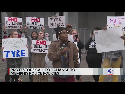 Protesters push for changes in Memphis traffic stop policies