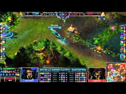 NA LCS 2014 Summer Playoffs QF TSM vs DIG G3