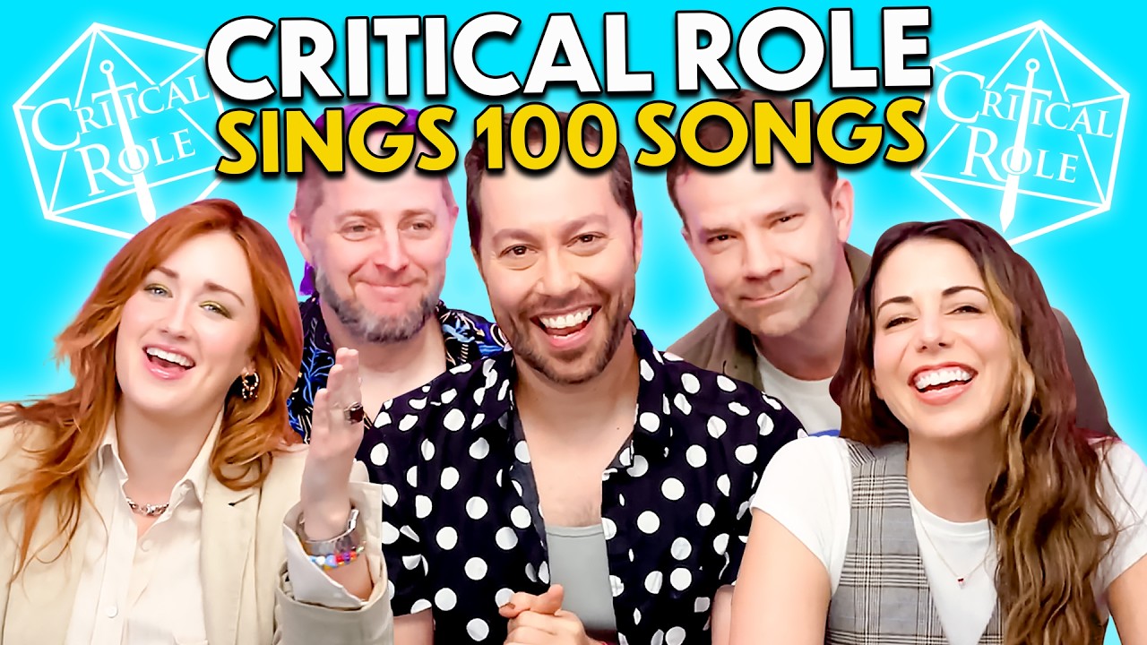 Critical Role Tries To Sing 100 Epic Songs In 10 Minutes! | Voice Cast of The Legend Of Vox Machina