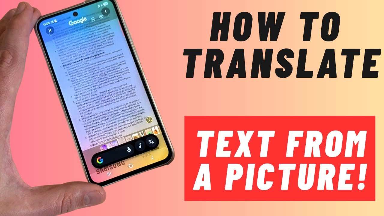 How to TRANSLATE TEXT From a Picture on Samsung Galaxy