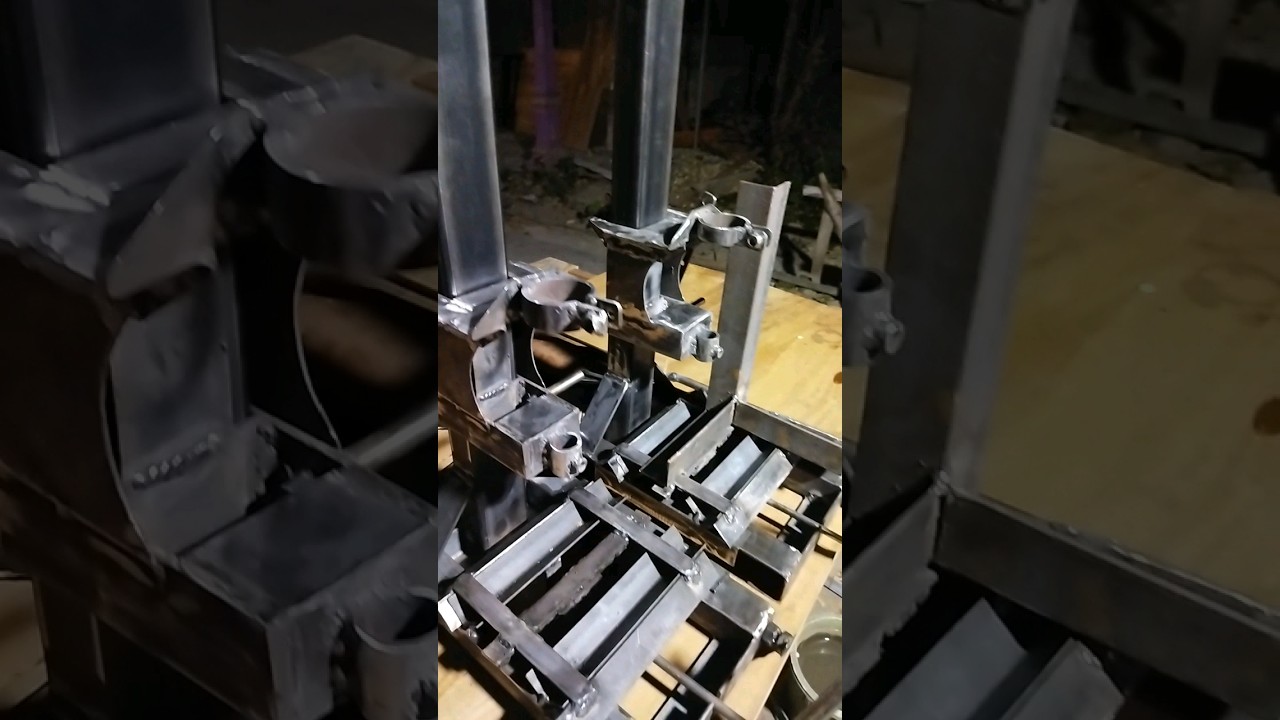 membuat mesin tatah bobok kayu penggerak mesin bor#welder #welderindonesia #machine #welding #tools