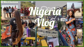 Nigeria Travel Vlog | Traveling to Lagos and my village | $15 BRAIDS?!?! | Airport madness?!?