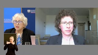 Anna Tatar o platformach społecznościowych – wysłuchanie obywatelskie dot. prac nad wdrożeniem w Polsce unijnego Aktu o Usługach Cyfrowych (DSA), 7.04.2025.