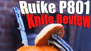 Ruike P801 $30 Knife Review.  Made by Fenix to stab and carve pumpkins.