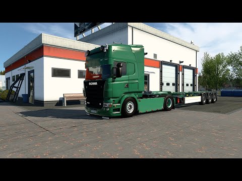 ETS2 1.41 - Euro Truck Simulator 2 - Scania R500 V8 - Schmitz S.CF 45' Euro trailer