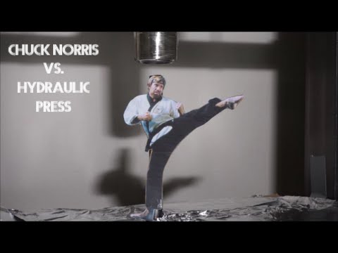CHUCK NORRIS non può essere schiacciato in una PRESSA IDRAULICA | Più duro del diamante
