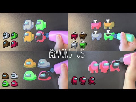 Among us Pancake Art - Vent Show, Dead Body, Chatting Icon, Running Motion 인싸 게임 어몽어스 팬케이크 아트 만들기