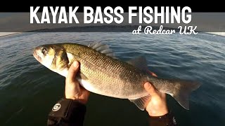 preview picture of video 'Kayak Bass Fishing - Redcar UK -  GoPro'
