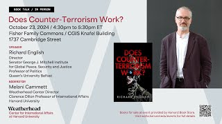 Does Counter-Terrorism Work? A Book Talk by Richard English