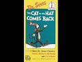 Dr Seuss Beginner Book Videos The Cat In The Hat Comes Back
