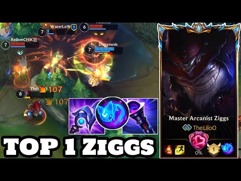 Wild Rift Ziggs - Top 1 Ziggs Gameplay Rank Challenger