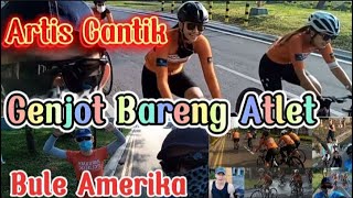 Artis Cantik Genjot Bareng Atlet Bule Amerika Gowes JATIM BIKER Citraland Surabaya Indonesia Sehat Mp4 3GP & Mp3