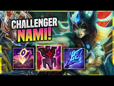 LEARN HOW TO PLAY NAMI SUPPORT LIKE A PRO! - Challenger Plays Nami SUPPORT vs Thresh! | Patch 11.17