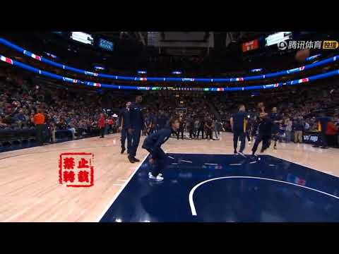 Ricky Rubio Beat Donovan Michell IN The Pregame Dunk Contest！