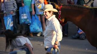 preview picture of video 'Red Arena at 2012 Founders Day Parade in Dripping Springs, Texas - Equine Therapy Horses'