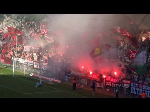 Rapid Wien - 1.FC Nürnberg - Pyro und Tor - 07.09.13