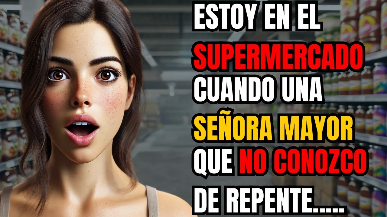 ESTOY EN EL SUPERMERCADO CUANDO UNA SEÑORA MAYOR QUE NO CONOZCO DE REPENTE APRIETA MI MANO....
