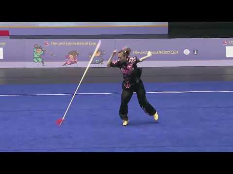 Weng Ian Wong 🇲🇴🥉 9.743 score Qiangshu (Women) 3rd Taolu Wushu World Cup 2024, Japan