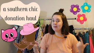 a southern chic donation haul | a cute haul to resell online |