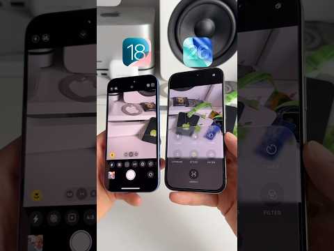 iOS 18 vs iOS 26 Camera App
