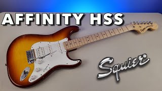 Video thumbnail for Strat on Fire! - Squier Affinity Stratocaster Sienna Sunburst HSS Deep Dive Review by Landon Bailey