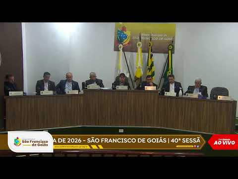 40ª SESSÃO ORDINÁRIA DE 2025 - SÃO FRANCISCO DE GOIÁS