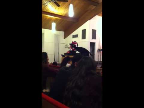 Princess recital singing fallin by Alicia Keys