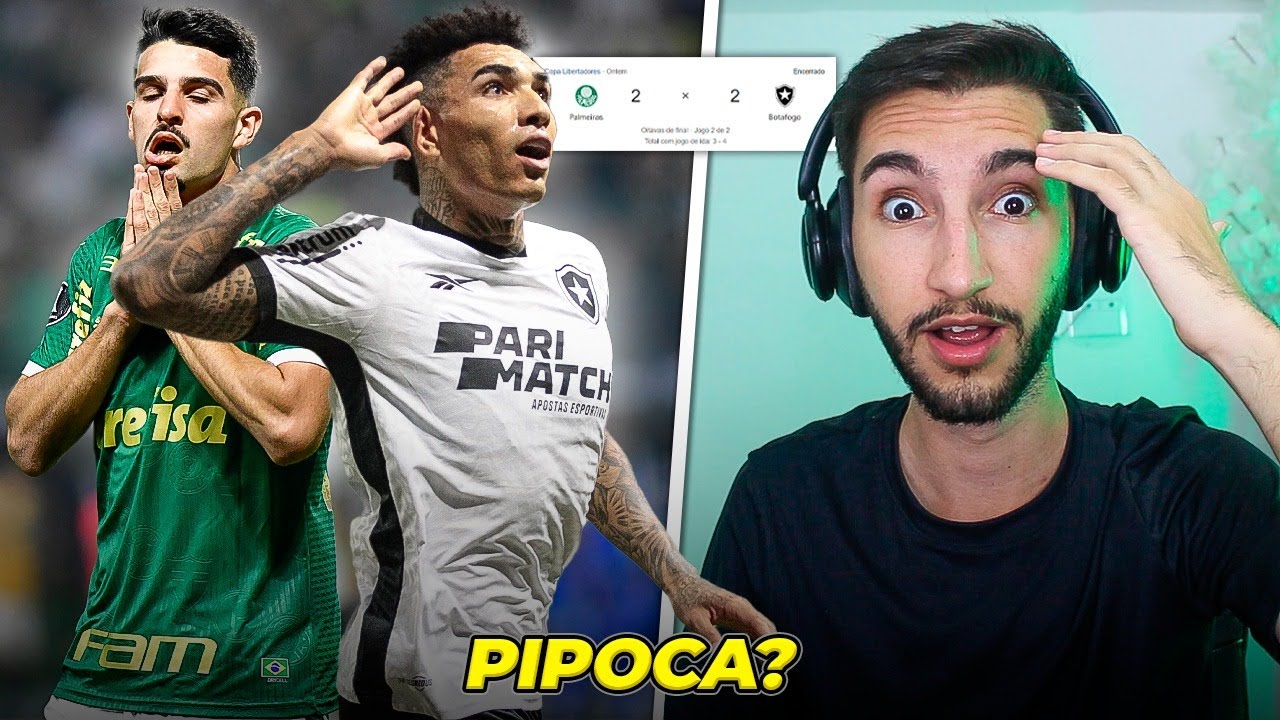 Palmeiras 2 x 2 Botafogo - ABSURDO! BOTAFOGO QUASE PIPOCOU DNV!🍿