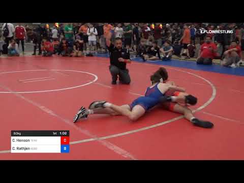 60 Kg Consi Of 8 2 Caleb Henson Terry Style Vs Caleb Rathjen Sebolt Wrestling Academy