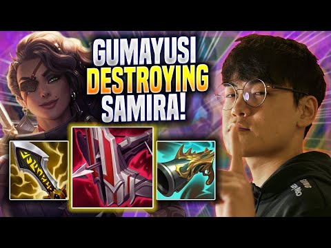 GUMAYUSI DESTROYING WITH SAMIRA! - T1 Gumayusi Plays Samira ADC vs Xayah! | Preseason 2023