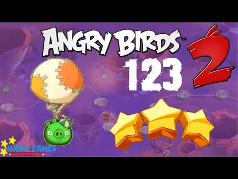 Angry Birds 2 - 3 Stars Walkthrough Level 123 [4K 60FPS]