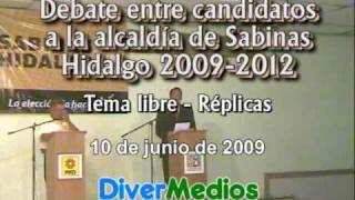 preview picture of video 'Debate Sabinas Hidalgo 2009: Réplicas sobre el tema libre'