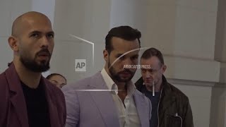 Romanian court rules human trafficking case against Tate brothers can't go to trial