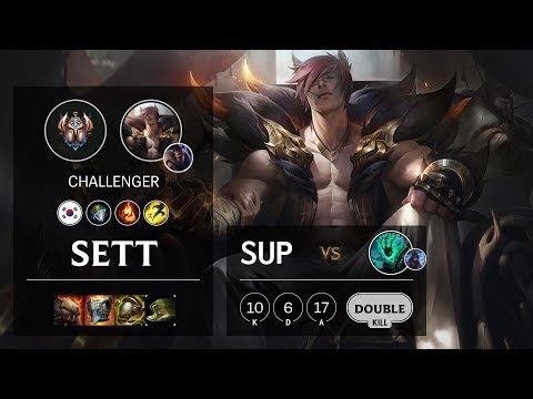 Sett Support vs Thresh - KR Challenger Patch 10.10