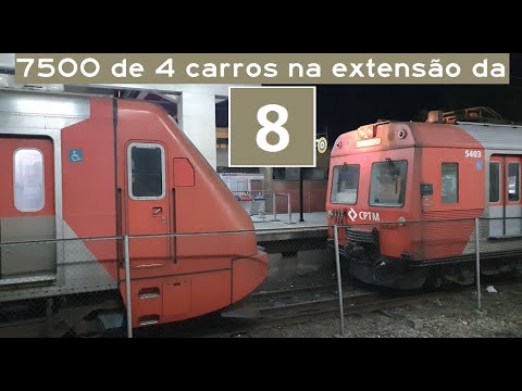 Via Mobilidade - 7500 de 4 carros operando na extensão da L8
