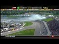 NASCAR Smoke on hill brings out caution | Kansas Speedway (2013)