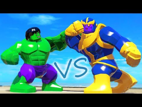 Hulk VS Thanos Avengers Endgame in LEGO Marvel Super Heroes