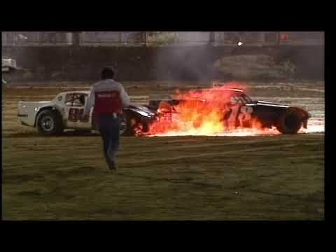 1986/87 Super Sedan Fire, Speedway Park, Adelaide, South Australia
