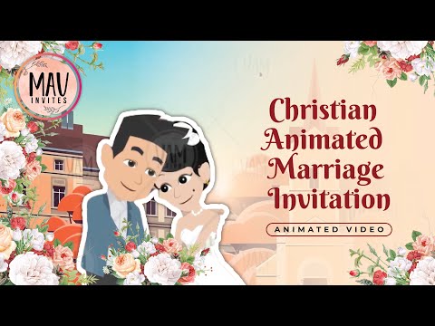 Christian wedding invitation cards