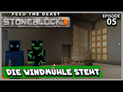 Die Windmühle steht #05 ⛏️Minecraft  FTB Stoneblock 3 💎 Lets Play Deutsch