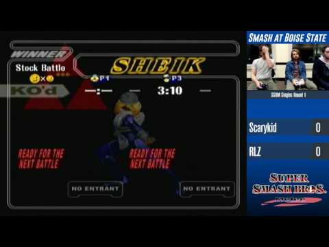 Melee at BSU: ScaryKid (Sheik) vs. RLZ (Falcon/Falco) - SSBM Singles