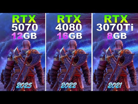 RTX 5070 vs RTX 4080 vs RTX 3070 Ti - Test in 10 Games