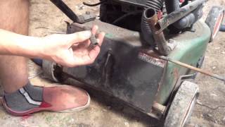 PushMowerRepair.com - Victa Catcher Spring Installation