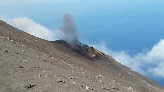 Eolienbiketour eruzione Stromboli 2