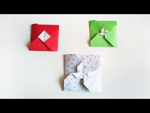 HD / TUTO: 2 façon de faire une enveloppe en origami – 2 ways to make a origami envelope