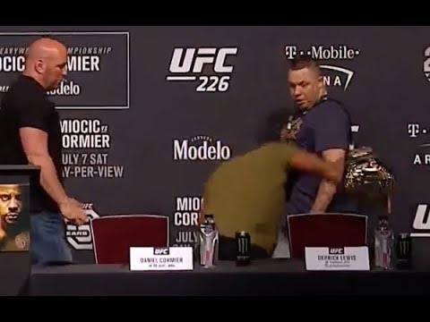 Daniel Cormier FALLS at UFC 226 Pre-Fight Press Conference