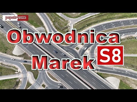 Obwodnica Marek. Droga ekspresowa S8 Wrocław-Warszawa-Białystok #drone #expressway #road #poland